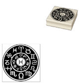 Visser astrologische hemelstempel rubberstempel (Gestempeld)
