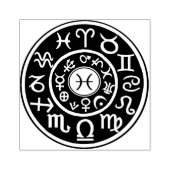 Visser astrologische hemelstempel rubberstempel (Afrduk)