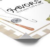 Visser Baby shower Favoren Poster (Hoek)