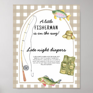 Visser baby shower - Late night luierspel Poster