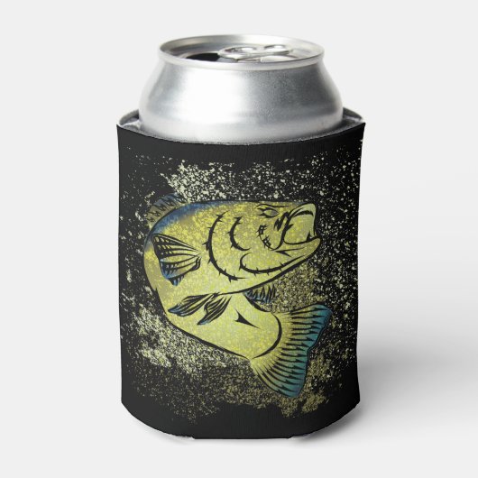 Visser Bass Tribal Art Blikjeskoeler (Blikje Voorkant)