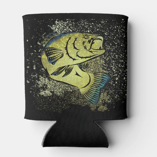 Visser Bass Tribal Art Blikjeskoeler (Achterkant)