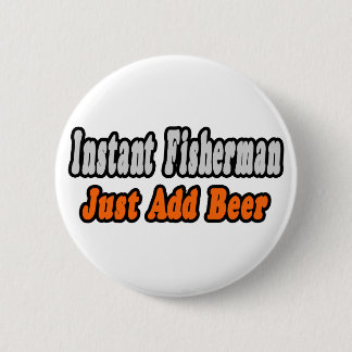 Visser...bier toevoegen ronde button 5,7 cm