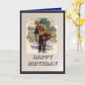 Visser bij de rivier kaart (Gele Bloem)