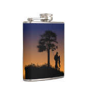 Visser bij schemering heupfles (Rechts)