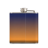 Visser bij schemering heupfles (Achterkant)