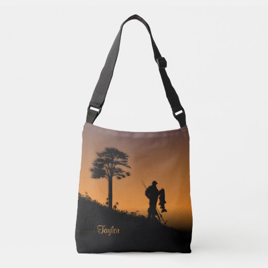 Visser bij schemering Persoonlijk Crossbody Tas (Voorkant)