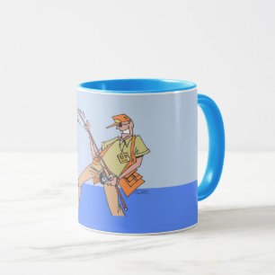 Visser blauw linker hand combo mok