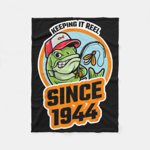 Visser blijven sinds 1944 Visser Vissersvrouw B Fleece Deken