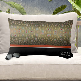 Visser Brookforel Vis Olijf Zwart Wit Roest Kussen