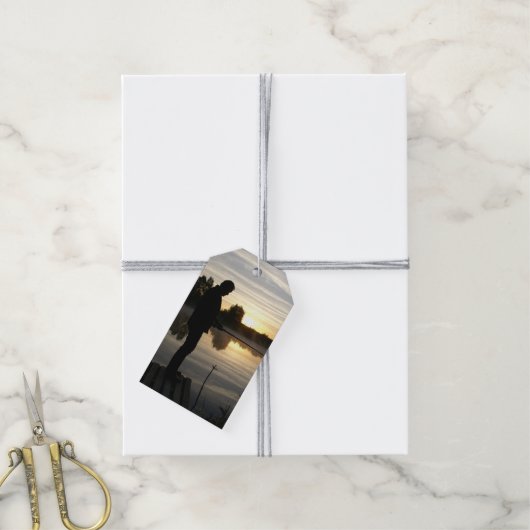 visser cadeaulabel (Met Touw)