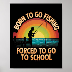 Visser Cool Vissen Voor Mannen Vrouwen Kinderen B Poster