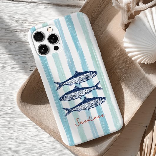 visser Core Sardines Stripes Case-Mate iPhone Case