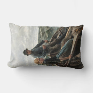 Visser en Dochter in Zee (door Albert Edelfelt) Kussen