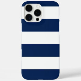 Visser esthetische blauw gestreept iPhone 16 pro max hoesje