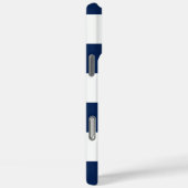 Visser esthetische blauw gestreept Case-Mate iPhone case (Achterkant / Rechts)