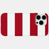 Visser esthetische rode gestreepte Case-Mate iPhone case (Achterkant (horizontaal))