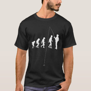 Visser Evolutie Hengelaar Vissen T-shirt
