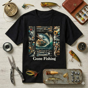 Visser Gaat Vissen Buitenman Heren T-shirt
