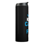 Visser Geschenk Blijf Kalm En Vis Thermosbeker (Gedraaid links)