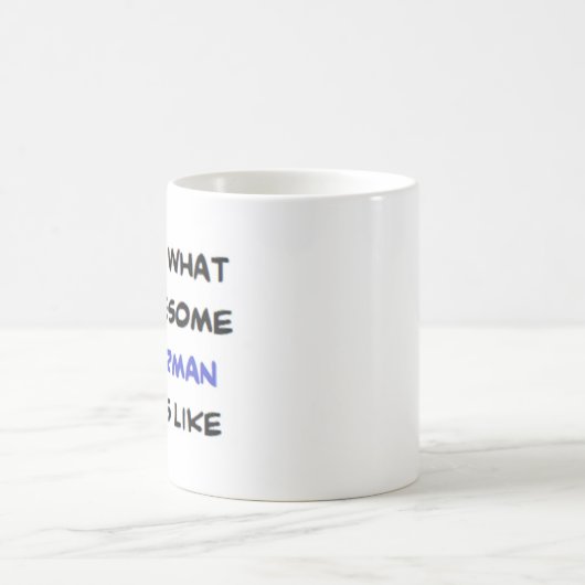 visser, geweldige koffiemok (Center)