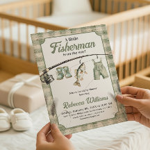 Visser Gingham Waslijn Vissen Baby Shower