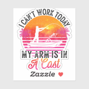 Visser Grappige Visvangst Sticker