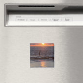 Visser in Byblos bij zonsondergang, Libanon Magneet (Insitu (Vaatwasser))