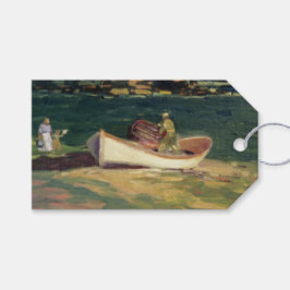 Visser in Cape Elizabeth (Maine, Verenigde Staten) Cadeaulabel