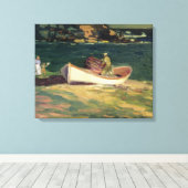 Visser in Cape Elizabeth (Maine, Verenigde Staten) Canvas Afdruk (Insitu (Houten vloer))