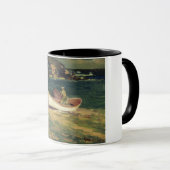 Visser in Cape Elizabeth (Maine, Verenigde Staten) Mok (Voorkant rechts)