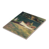 Visser in Cape Elizabeth (Maine, Verenigde Staten) Tegeltje (Zijkant)