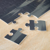 Visser in een houten roeiboot legpuzzel (Zijkant)