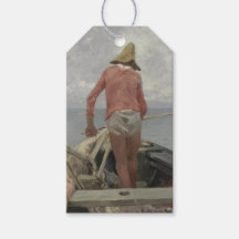 Visser in zijn boot (door Vincenzo Caprile)