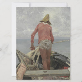 Visser in zijn boot (door Vincenzo Caprile) Kaart