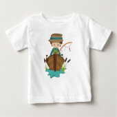 Visser Jongen, Visser, Vissersstok, Bruin Haar (Voorkant)