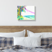 Visser kaart canvas afdruk (Insitu (Slaapkamer))