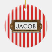 Visser Kerst Collectie Keramisch Ornament (Achterkant)