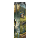 Visser Leaping Bass Misty Lake Thermosbeker (Achterkant)