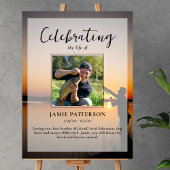 Visser Levensviering Foto Rouwdienst Poster