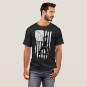 Visser Man Vlag Grappig T-shirt (Voorkant volledig)