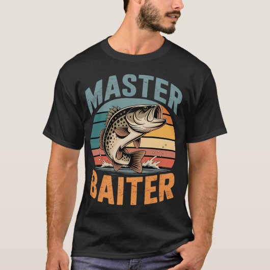 Visser Meester Aasvader Vaderdag T-shirt (Voorkant)