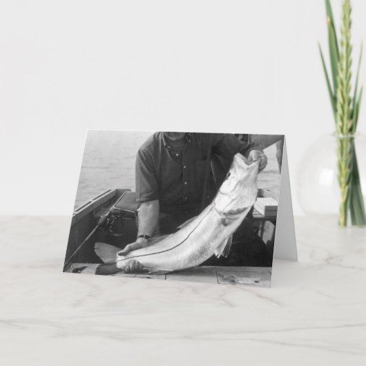 Visser met Snook, Marco Eiland, Florida, 1965 Kaart (Voorkant)