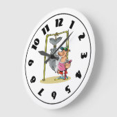 Visser met zijn vangklok grote klok (Hoek)