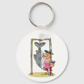 Visser met zijn vangst Sleutelhanger (Voorkant)