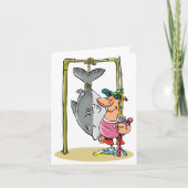 Visser met zijn vangstbriefkaarten kaart (Voorkant)