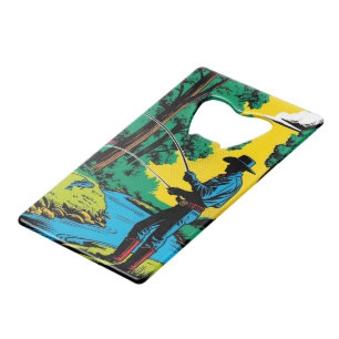 Visser op de Riverbank Creditkaart Flessenopener