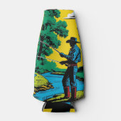 Visser op de Riverbank Flesjeskoeler (Voorkant)