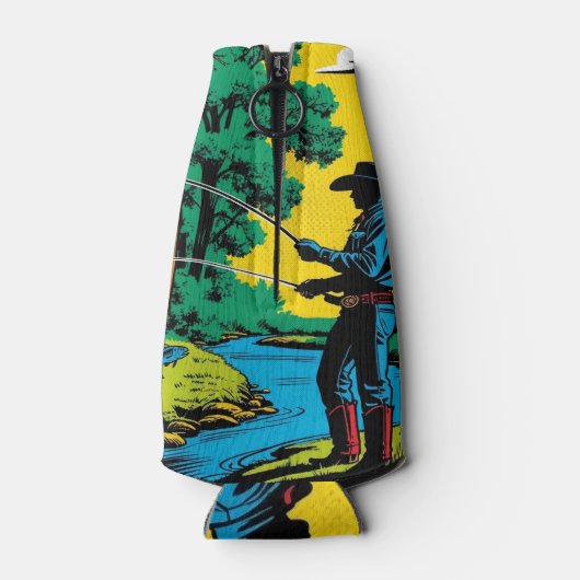 Visser op de Riverbank Flesjeskoeler (Achterkant)