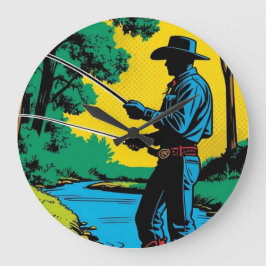 Visser op de Riverbank Grote Klok